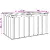 vidaXL Tuinopslagdoos Zwart 101 x 56,5 x 50 cm Staal