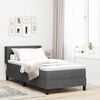 vidaXL Boxspringbed met matras Donkergrijs 200 x 80 cm Polyester