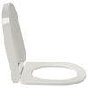 vidaXL Toiletbril soft-close vierkant wit
