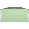 vidaXL Plantenbak Pastelgroen 195 x 100 x 45 cm Gegalvaniseerd staal