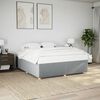 vidaXL Bedframe zonder matras stof lichtgrijs 180x200 cm