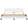 vidaXL Bedframe "Dover" kunstleer wit 180x200 cm