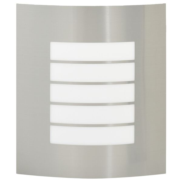 vidaXL Buitenwandlamp Zilver 23.5 x 10.5 x 26 cm Roestvrij staal