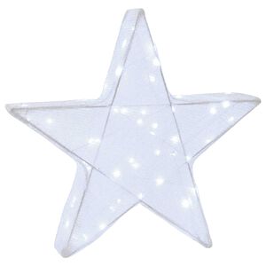 vidaXL 3D-kerstster 50 LED's Koel wit 55 x 53,5 x 10 cm