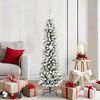 vidaXL Kunstkerstboom met 150 LED Wit 150 cm PVC en Metaal en Plastic