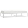 vidaXL Bedframe metaal wit 90x190 cm