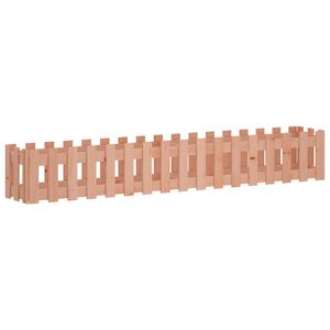 vidaXL Plantenbak verhoogd hekontwerp 200x30x30 cm massief douglashout