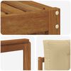 vidaXL Buiten bankenset met kussen 6 pcs Natuurlijk en Beige