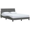 vidaXL Bedframe zonder matras "Hanko" 120x200 cm stof donkergrijs