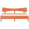 vidaXL Bedframe zonder matras massief grenenhout wasbruin 200x200 cm