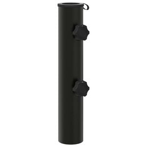 vidaXL Parasol Basisbuis 0.6 kg Zwart IJzer for 40-50 mm Pole