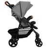 vidaXL Kinderwagen 3-in-1 staal lichtgrijs