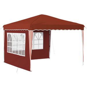 vidaXL Pop-up partytent 288 x 288 x 245 cm Terracotta Oxford Stof