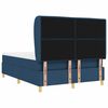 vidaXL Boxspringbed met Matras Donkergrijs 90x190 cm Blauw Stof