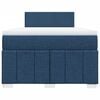 vidaXL Boxspring met matras stof blauw 120x190 cm