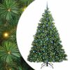vidaXL Kunstkerstboom met 300 LED met standaard Groen 210 cm PE en PVC