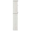 vidaXL Toiletkast VIGO Wit 60 x 27 x 161 cm Massief grenenhout