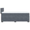 vidaXL Boxspring met matras fluweel donkergrijs 1-persoons (alleen AU)
