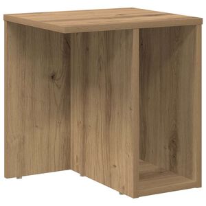 vidaXL Bijzettafel Artisan Eiken 37 x 32 x 40 cm Bewerkt hout