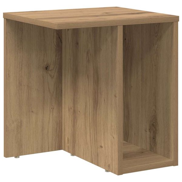 vidaXL Bijzettafel Artisan Eiken 37 x 32 x 40 cm Bewerkt hout