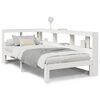 vidaXL Bed met boekenkast zonder matras grenenhout wit 90x190 cm