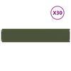 vidaXL Gazonranden 30 st 20x103 cm koudgewalst staal olijfgroen