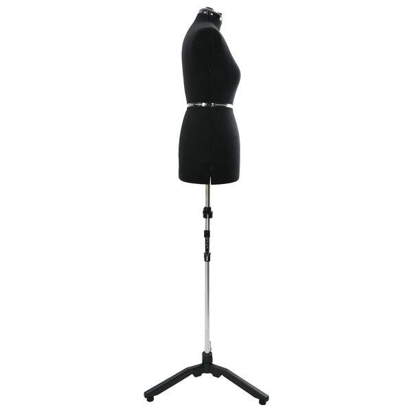 vidaXL Verstelbare Jurkvorm Vrouw Zwart m Fluweel