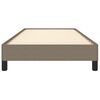 vidaXL Bedframe zonder matras 80x200 cm stof taupe