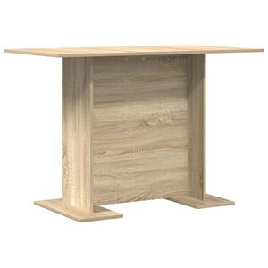 vidaXL Eettafel 110x60x75 cm bewerkt hout sonoma eikenkleurig