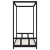 vidaXL Kinderbedframe 90x200 cm massief grenenhout zwart