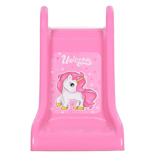 vidaXL Kinderglijbaan inklapbaar 111 cm roze