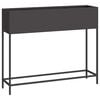 vidaXL Verhoogde Tuin Plantbak Zwart 100 x 26 x 82 cm Staal