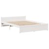 vidaXL Bedframe met hoofdeinde zonder matras 160x200 cm wit
