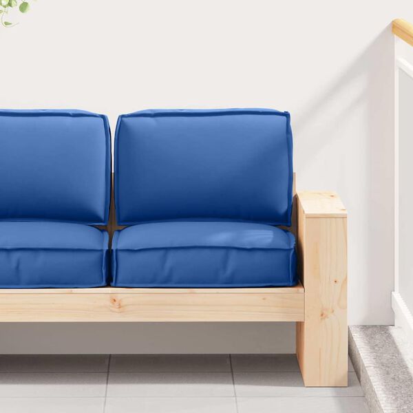 vidaXL Pallet Kussen Set 2 pcs Koninklijk Blauw Oxford Stof