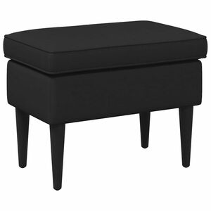 vidaXL Voetenbank Zwart 55 x 35 x 41 cm Stof