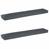 vidaXL Pallet Kussen Set 2 st Oxford stof Antraciet 200 x 40 x 8 cm