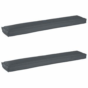 vidaXL Pallet Kussen Set 2 st Oxford Stof Antraciet 200 x 40 x 8 cm