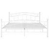 vidaXL Bedframe metaal wit 160x200 cm