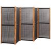 vidaXL Kamerscherm met 5 panelen 350x180 cm zwart