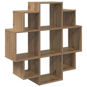 vidaXL Wandplank Artisanaal eiken 90 x 25 x 90 cm Bewerkt hout
