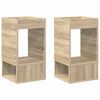vidaXL Bijzettafel 2 st Sonoma Eiken 30 x 30 x 56 cm Bewerkt hout