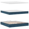 vidaXL Ottoman bed met matras 180x200 cm fluweel donkerblauw