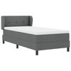 vidaXL Boxspringbed met matras Donkergrijs 80 x 200 cm Stof