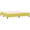 vidaXL Boxspring met matras stof groen 200x200 cm