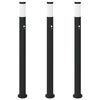 vidaXL Bolderverlichting met sensor 3 stuks 110 cm RVS IP44