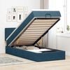 vidaXL Ottoman bed met matras 90x190cm fluweel donkerblauw