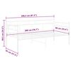 vidaXL Slaapbankframe metaal wit 90x200 cm