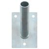 vidaXL Vlaggen Mast Houder Zilver 10,5 x 7,5 x 2,5 cm Staal