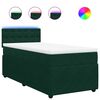 vidaXL Boxspring met matras fluweel donkergroen 90x190 cm