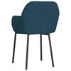 vidaXL Eetkamerstoelen 2 st fluweel blauw